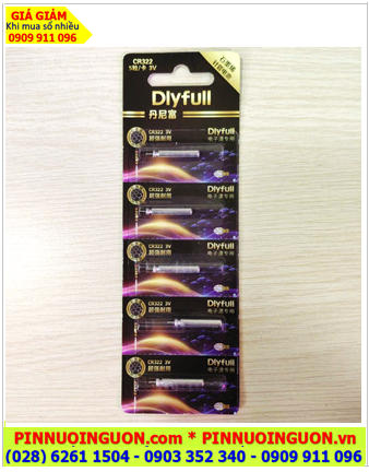 COMBO 01vỉ=5viên Pin phao câu cá CR322, Pin phao câu đêm Dyfull CR322 lithium 3v